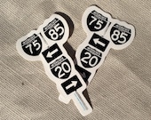 Atlanta Vinyl Sticker- 3", 2 pack