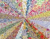 Liberty Fabric  DITSY FLORALS  Bumper charm pack - 25 Liberty of London Tana Lawn  Fabric 5 inch squares