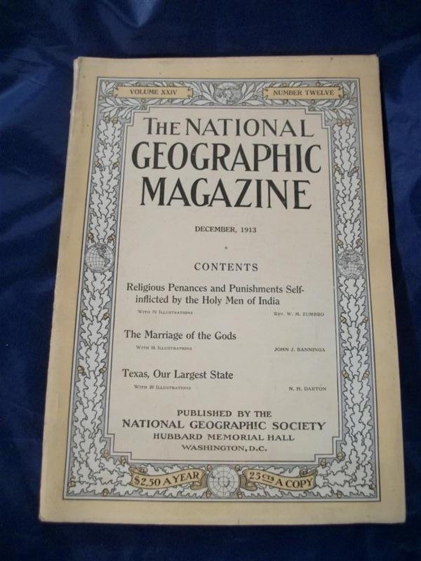 December 1913 National Geographic Magazine