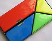 Kutsuwa Japan 80s Vintage Geometric Pencilcase