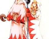 Final Fantasy Tactics, Black or White mage/priest cosplay costumes, robes, props, hats, etc, plus size available