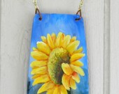 Sunflower Garden Welcome Sign, Hand Made and Hand Painted