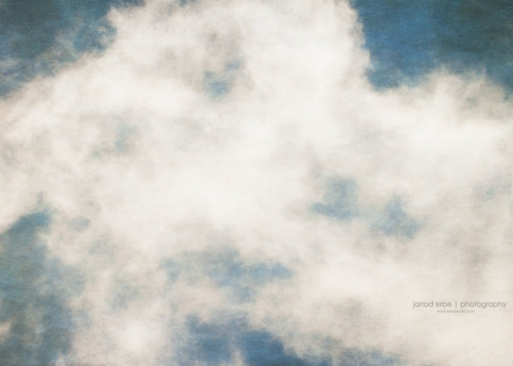 Textured Clouds No. 4 - 5 x 7 Fine Art Print - Nursery - Childrens Decor