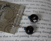 handmade Agate and Angelite Earrings on Sterling Silver Ear wires