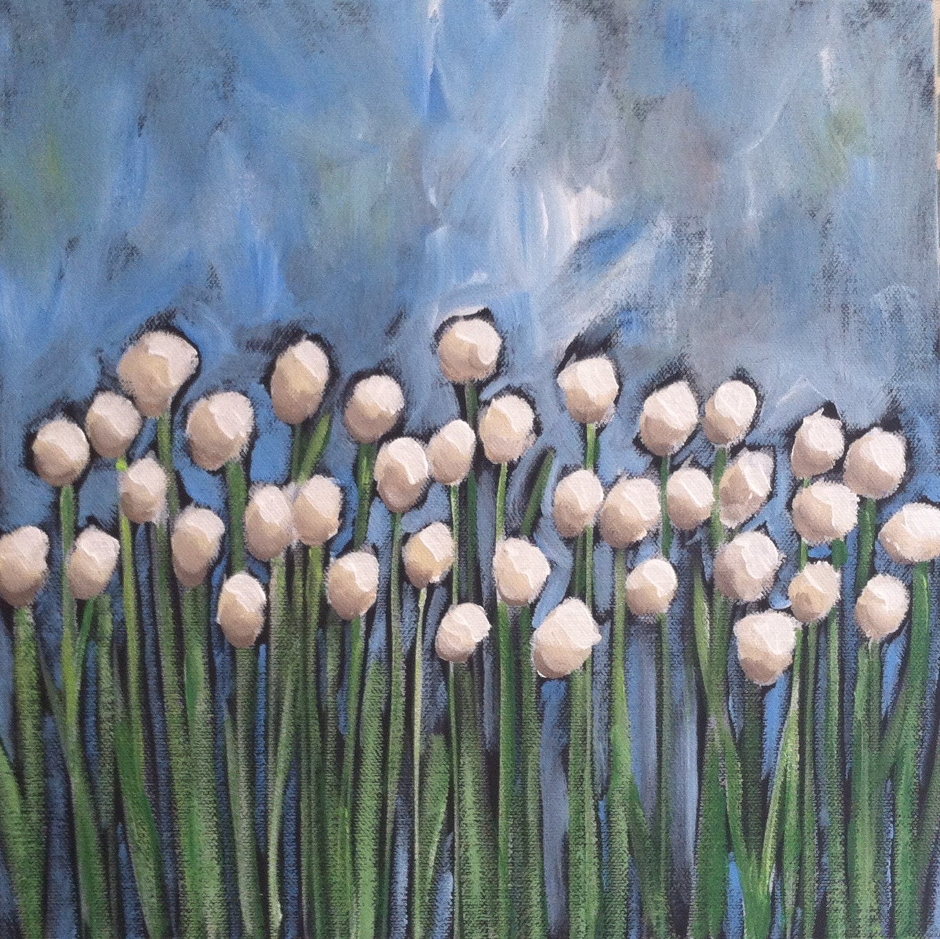 White Meadow original painting