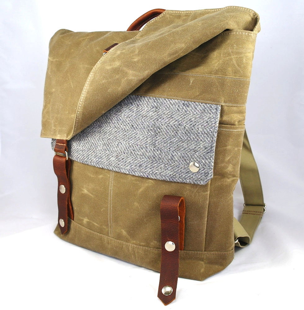 Silver Goose Waxed Canvas Backpack