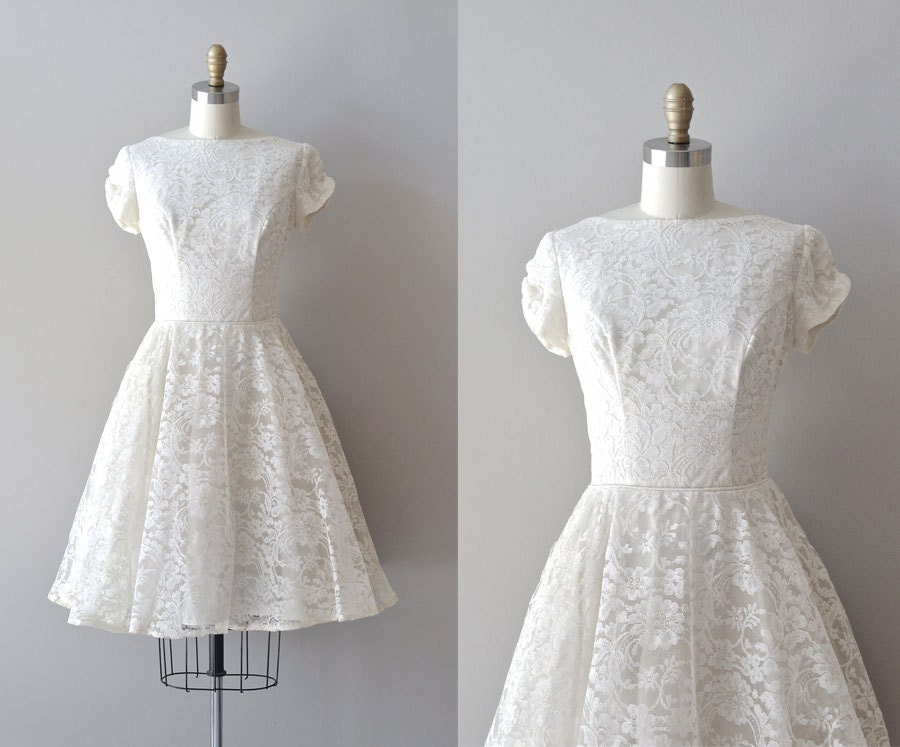 lace 50s wedding dress / 1950s wedding dress / Sempiternal dress