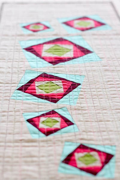 Freezing Rain Table Runner Pattern (PDF) - FULL VERSION With Foundation Paper Piecing Instructions