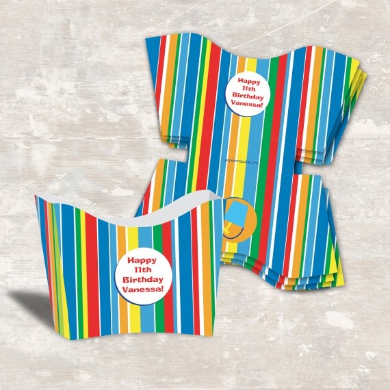 Pool / Swim Birthday Party Snack Boxes (set of 12) PRINT & SHIP Il_570xn