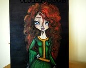 Merida Brave Princess original acrylic Painting
