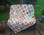 Vintage Granny Square Afghan