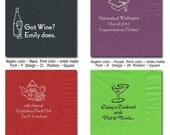 Personalized Beverage Napkins Graduation Tea Cocktail Party Examples only