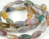 ON SALE Pastel colors FANCY Jasper faceted eye shaped beads Large 20mm Marquise Pendant Focal beads