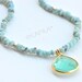 Serenity Larimar & Sea Green Chalcedony Necklace