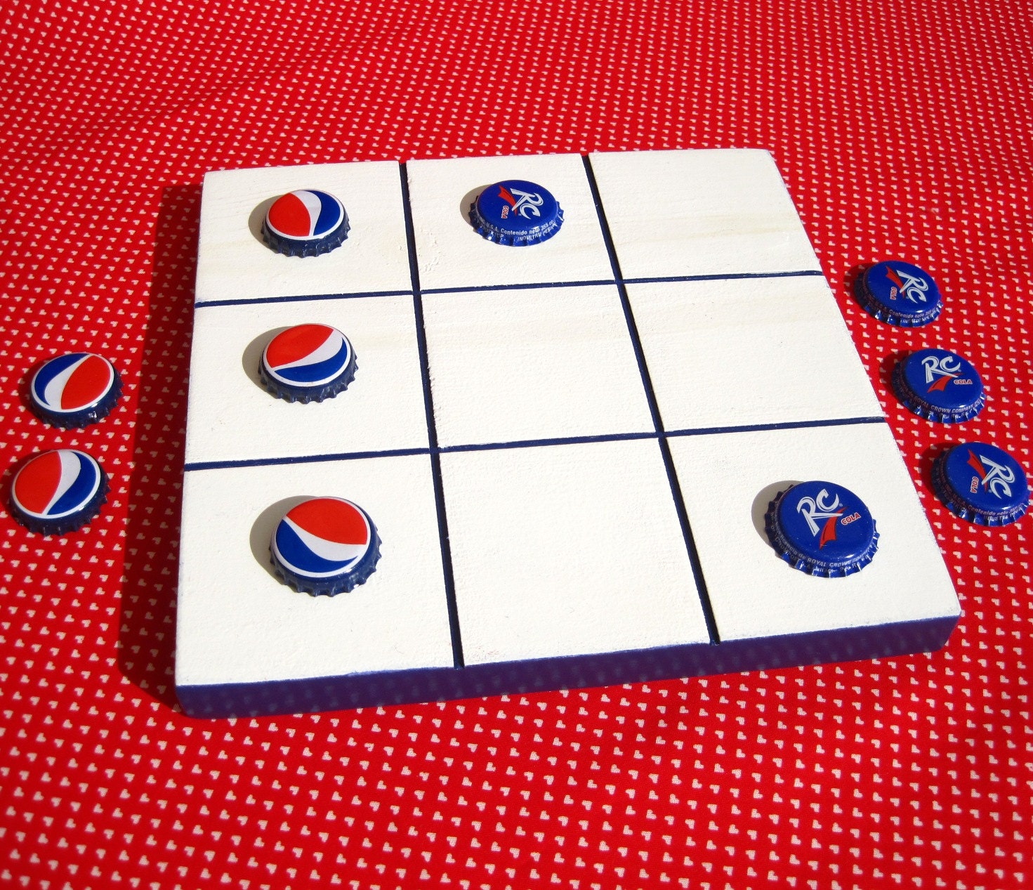 Pepsi and RC Tic Tac Toe Game Board