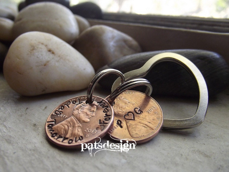 My Lucky 7th anniversary Penny keychain