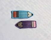 The Scholarly Hair Snap, Choose your Color Pencil Hair Clip, Purple or Blue, Back to School