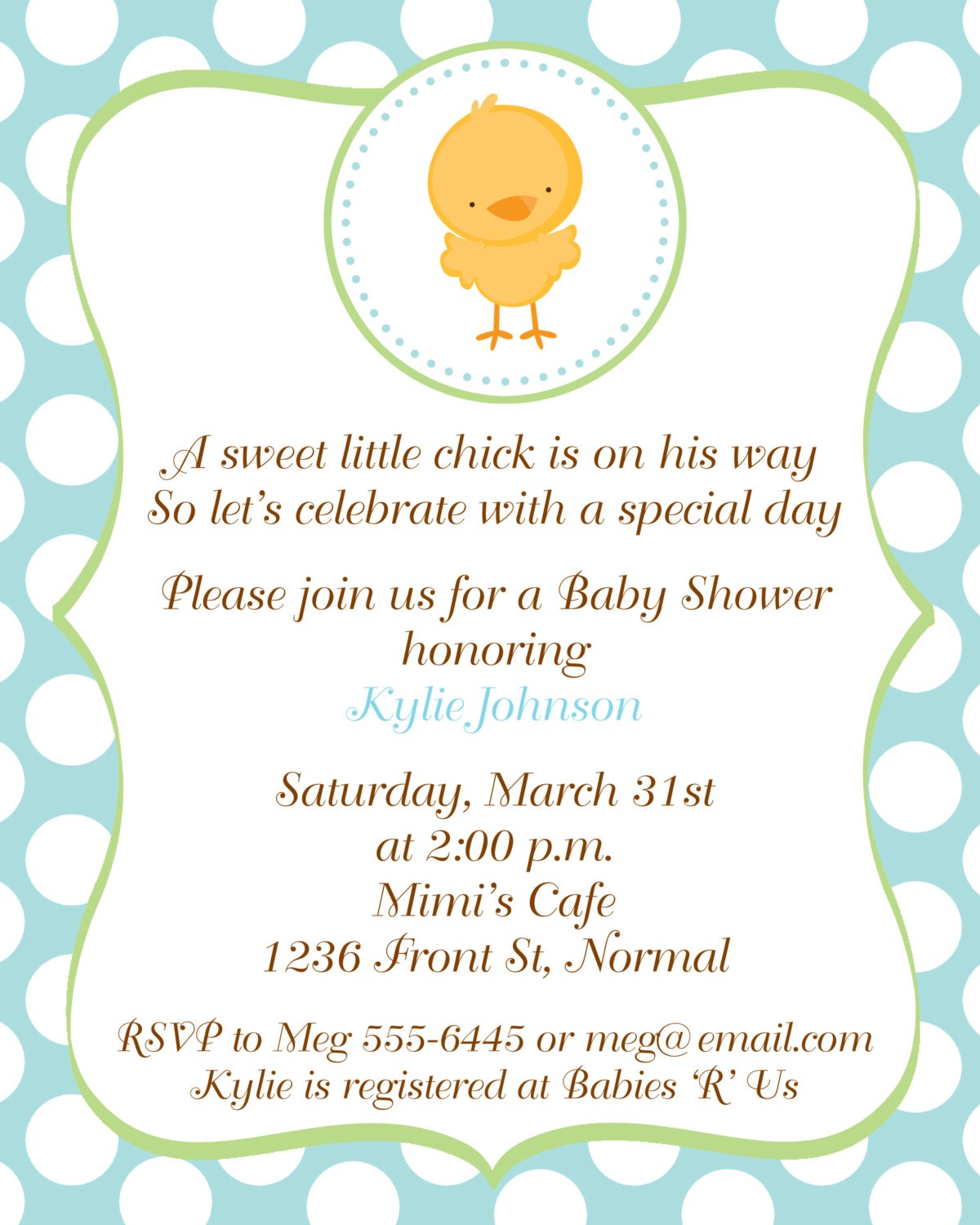 Blue Little Chick Easter Baby Shower Invitations Il_170x135