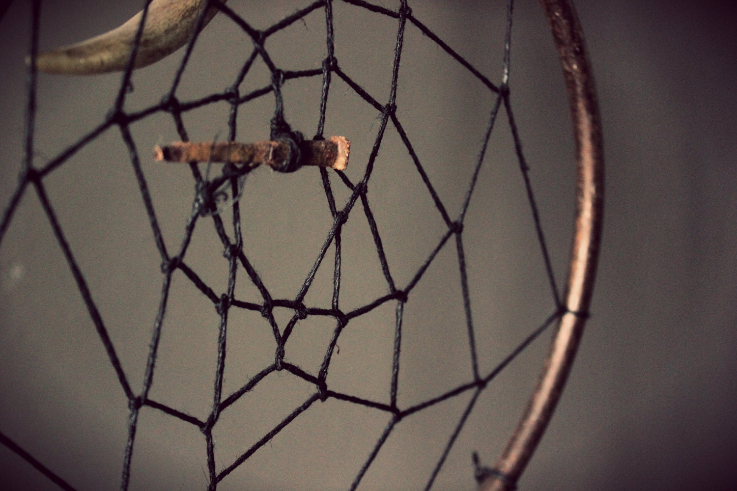 Monarris. Rustic Antique Nail and Iron Dream Catcher.