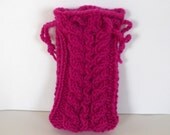 Magenta Knit Tarot Treasure Bag SALE