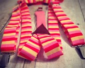 Valentines Suspenders & Bowtie // Ring Bearer Outfit