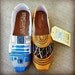 Star Wars R2D2 / C3P0 Toms - New Shoes Included - Made to Order - MENS / WOMENs