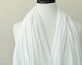 Extra large oversized bamboo silk knit jersey  shawl, scarf, stole wrap