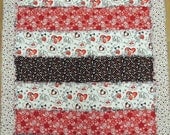 Rag Quilt - Dog Valentine Theme