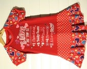 I LOVE My top 5......super cool funky recycled upcycled repurposed pieced  dress or tunic size 5/6