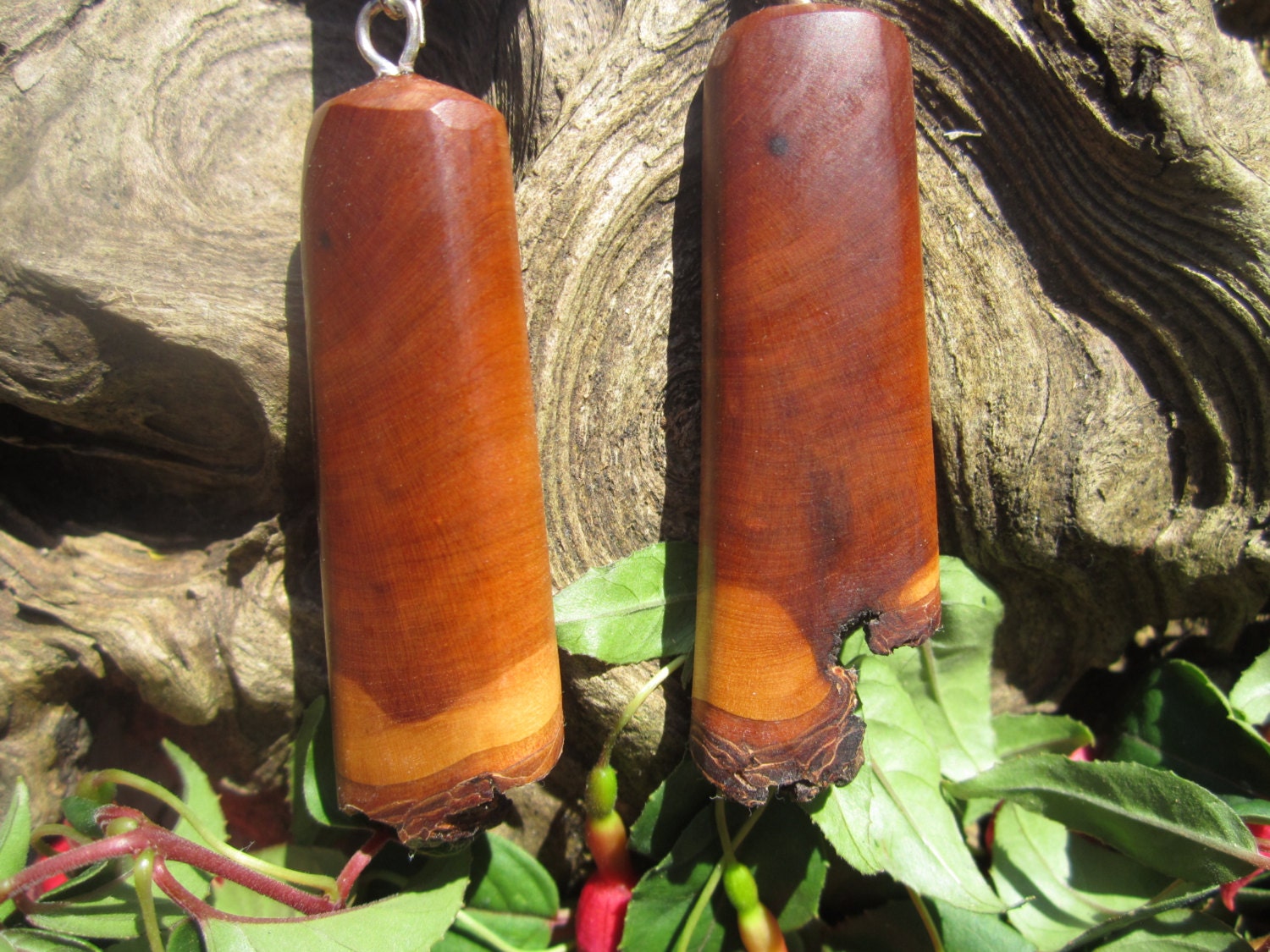 Desert Sunrise Mahogany Earrings- Wooden Earrings in Reclaimed Mountain Mahogany- Wood Jewelry.....26