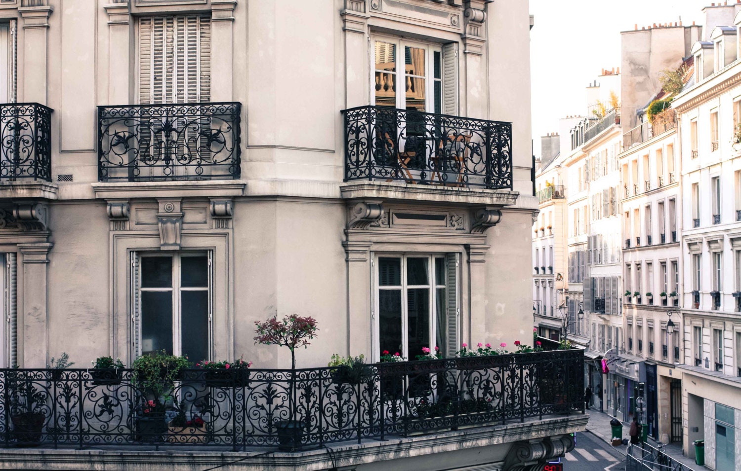 Paris Photography - Room with a view in the Marais - Paris Balcony - 8x10 fine art photograph - paris home decor