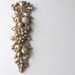 gold gilt fruit cascade, vintage syroco wall hanging