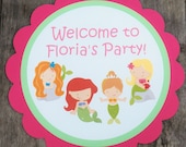 Party Sign - Customized Mermaid Party Decor by The Birthday House