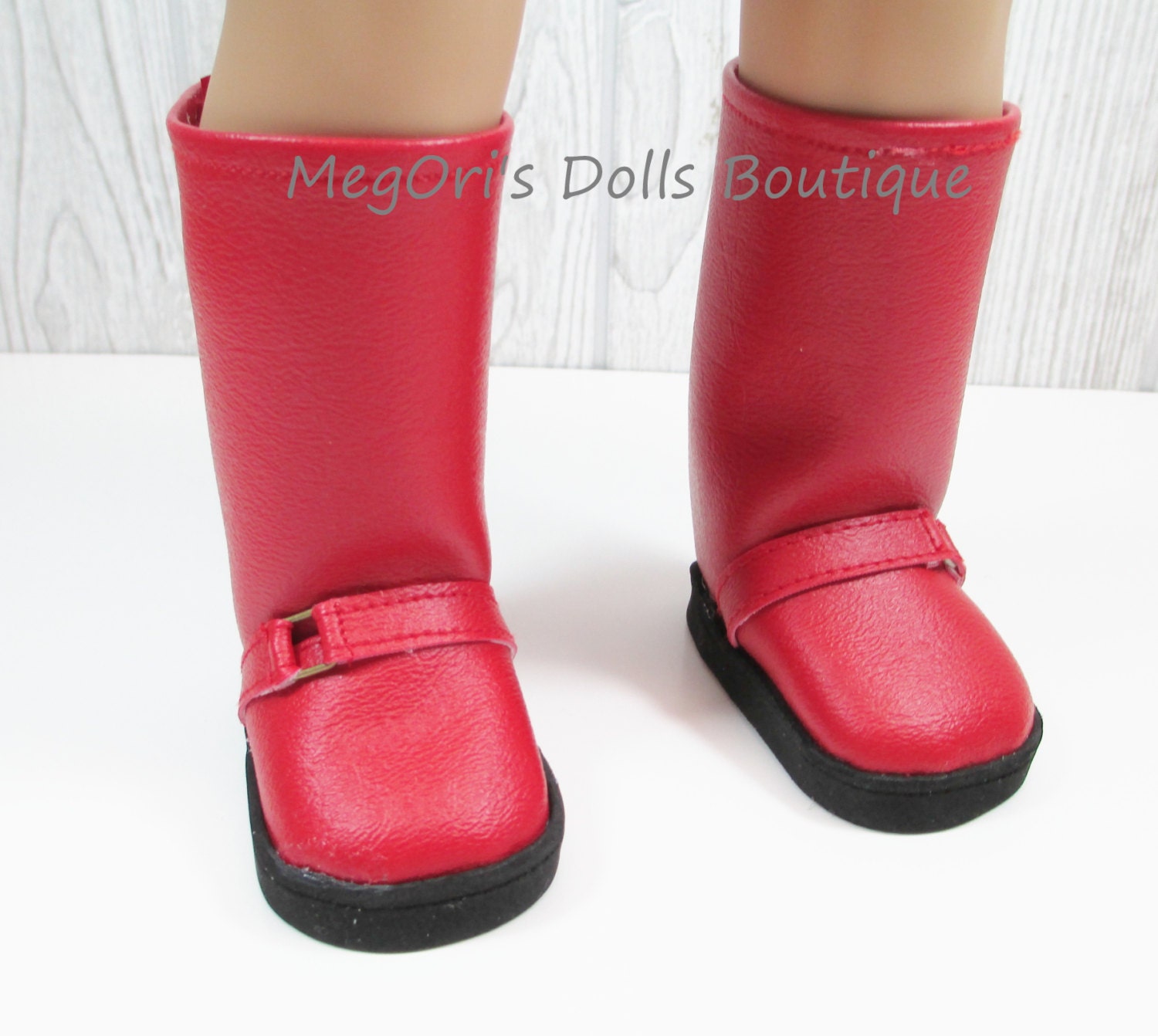 American girl dolls 18" dolls boots red