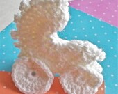 Baby Pram Crochet Favors - Baby Shower Favors - Baby Shower Decor - Scrap booking Embellishments