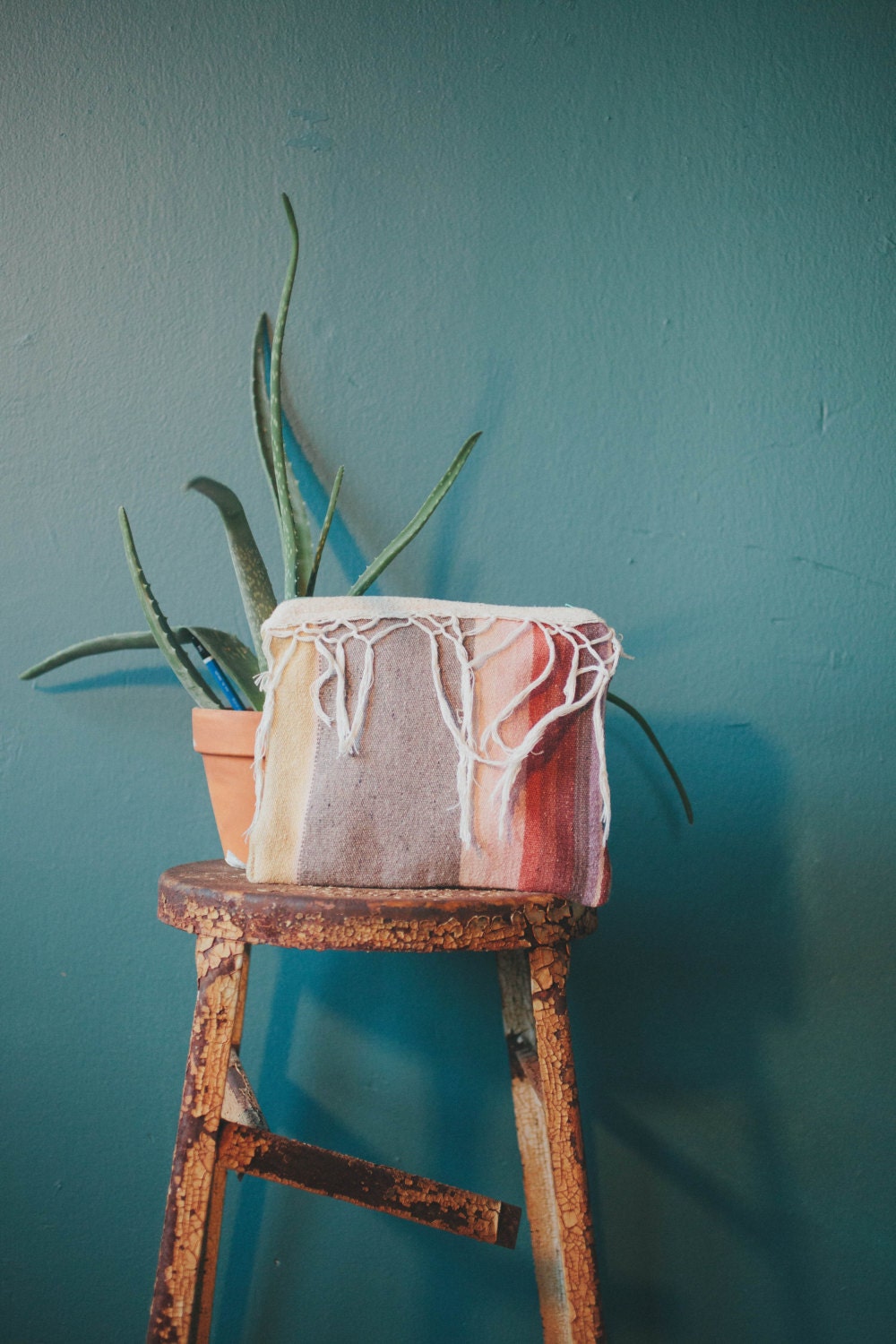 Cheap Spanish Thrills - Handcrafted Recycled Blanket Pouch