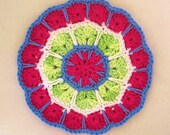 Crocheted Cotton Washcloth / Dishcloth / Trivet / Whatever ...