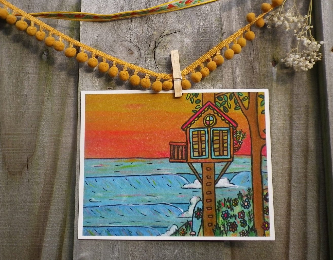 Tree House Surf Paradise 5 x 7 print