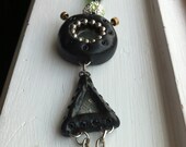 Dangling Robot Girl Necklace