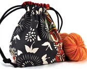 Knitting Project Bag Crochet Project Bag Square  - Sukiyaki