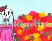 La Niña Original ACEO Art Card ATC