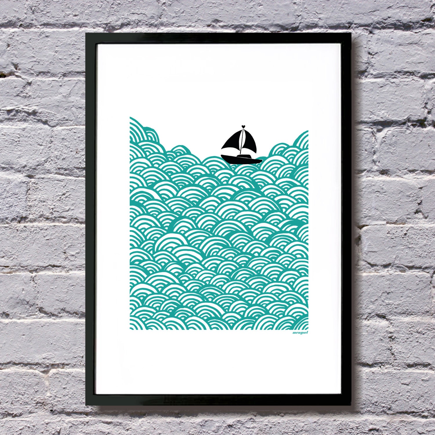 Bigger Boat print A3