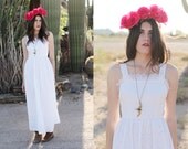1970s Boho Chic Maxi Dress - Wedding Gown