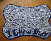 Quilted Pet Placemat I Chew Stuff