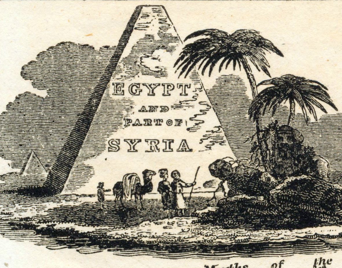 Antique Map of Egypt and Part of Syria
