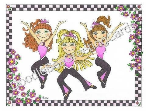 Dancers - Walk with the Lord - Friendship (IN105) Inspirational - Christian - Encouragement Greeting Card