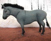 OOAK Wool felt fabric Donkey 'Welbeck'
