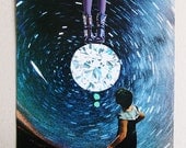 cosmic reign - original handmade collage by laura redburn