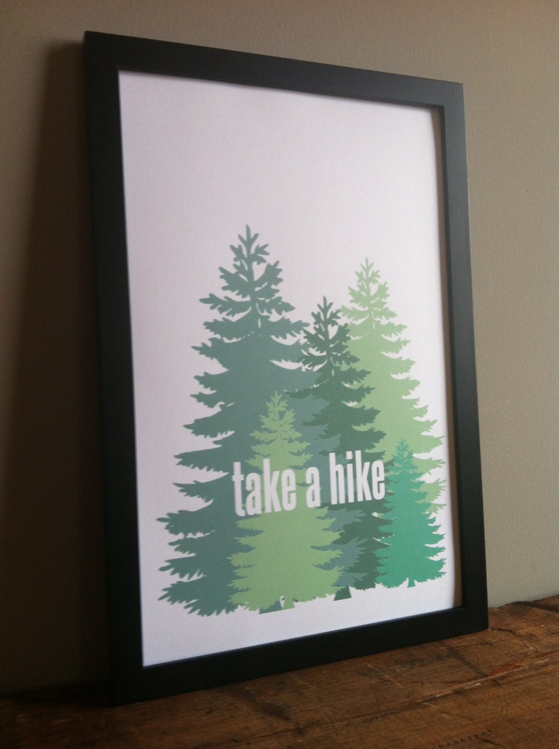 Take a Hike - FRAMED Print - 11x17