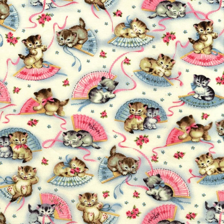 Smitten Kittens Michael Miller Fabric FQ Fat Quarter